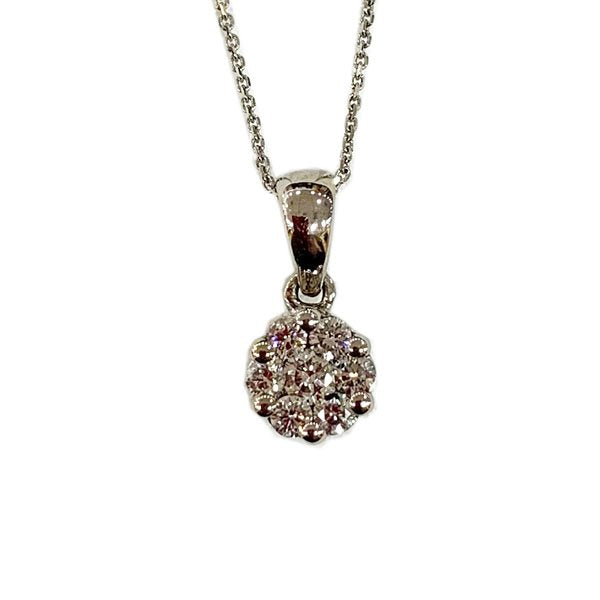 14K White Gold Diamond Pendant Necklace for Women - Elegant Solitaire Pendant Jewelry Gift for Anniversary, Birthday & Special Occasions