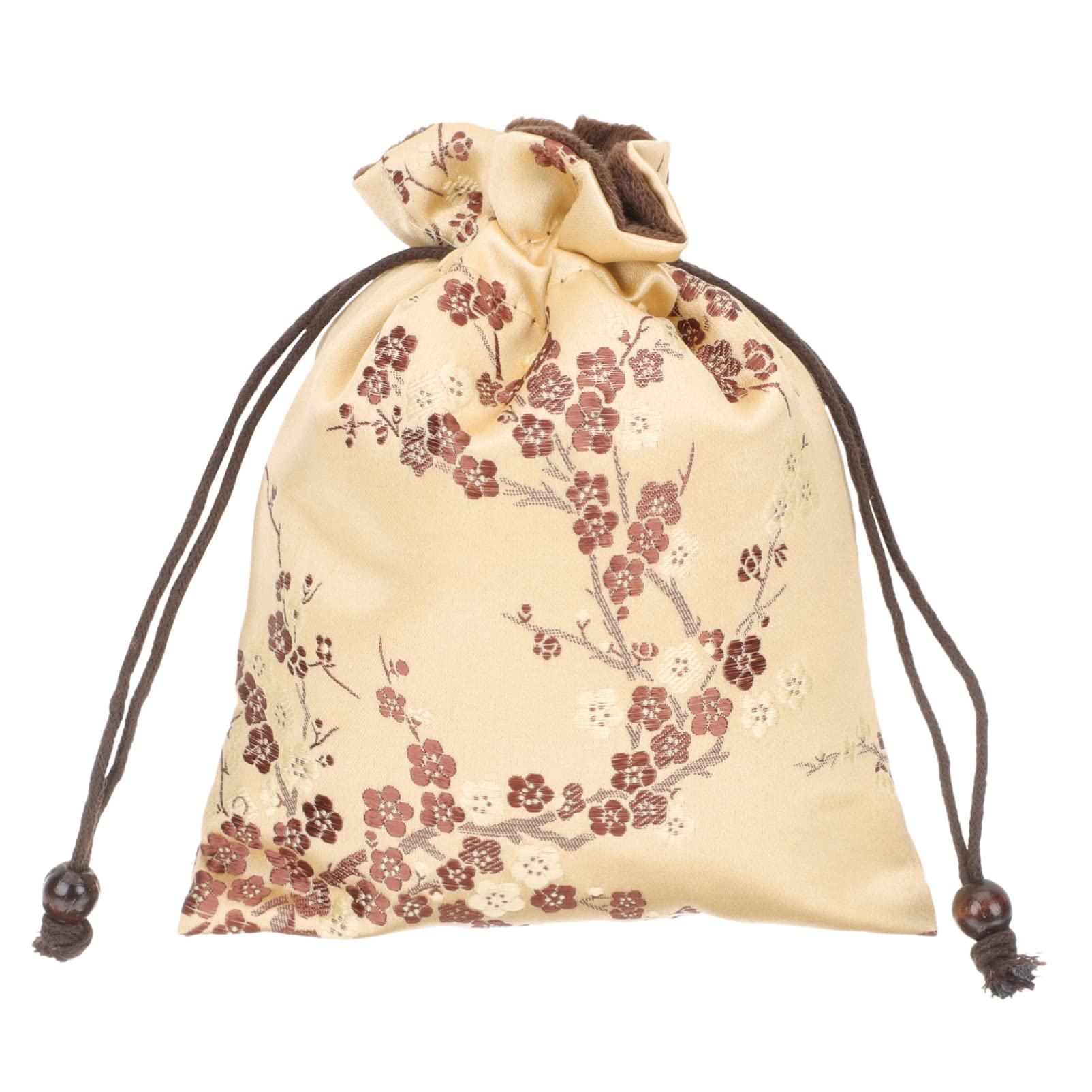 Zerodeko Embroidered Cotton Linen Drawstring Gift Bag - Jewelry Pouch, Cosmetic Organizer & Travel Accessory Case for Rings, Necklaces, Watches, Lipsticks and Coins | Perfect for Gifting, Travel Storage and Daily Makeup Organization