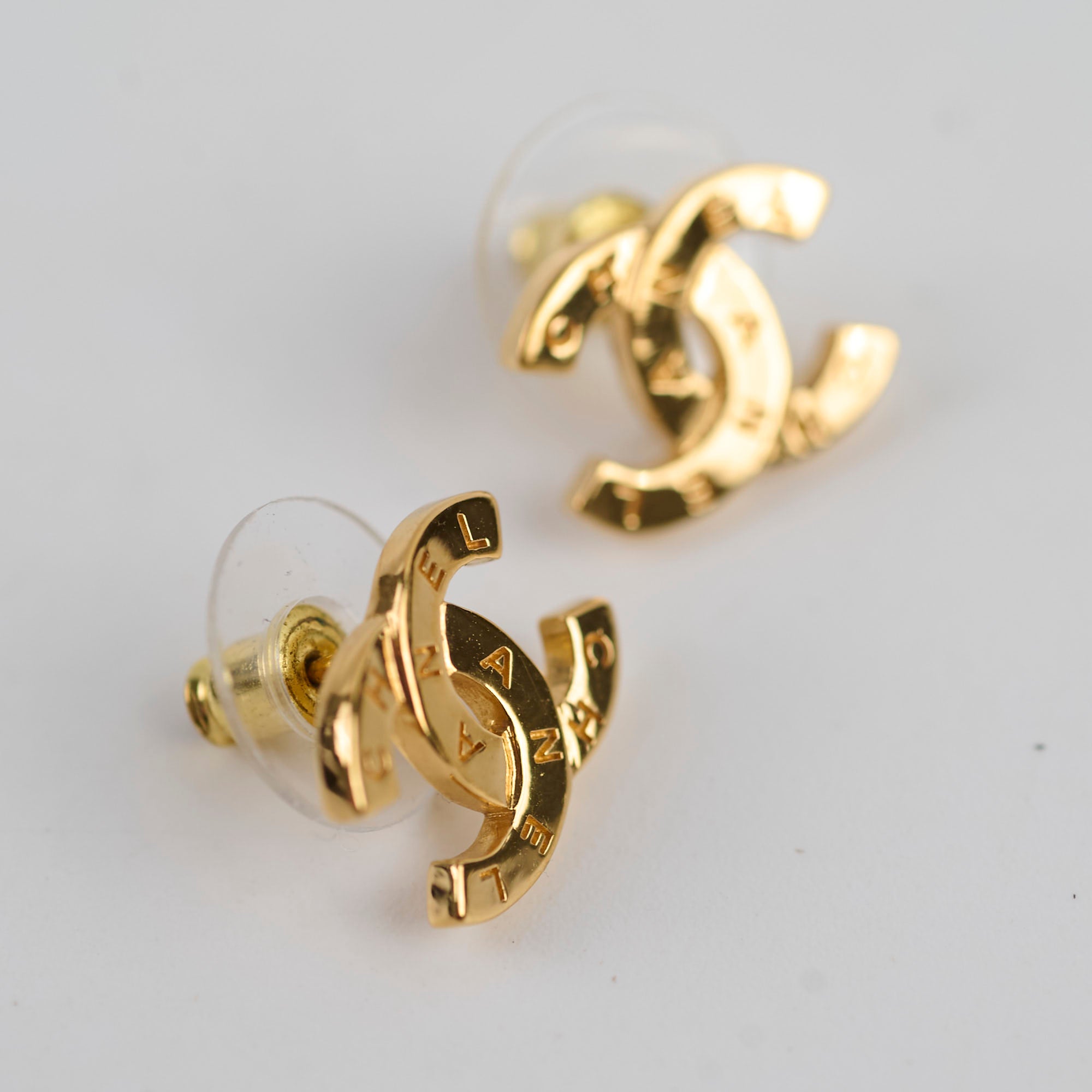 Chanel CC Gold Plated Earrings - Fashion Jewelry for Women | Elegant Party & Evening Wear Accessories