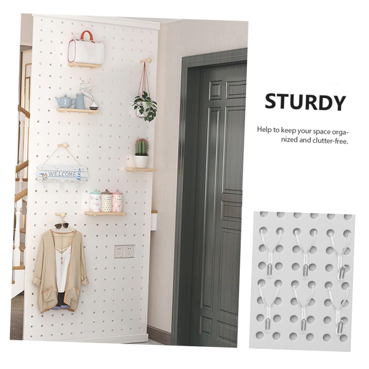 Gatuida 30-Piece Pegboard Hooks Set - Heavy Duty Storage Hooks for Tool Organization, Garage & Workshop Utility Hooks - Perfect for Wall Mounted Tool Storage, Retail Displays & Home Organization