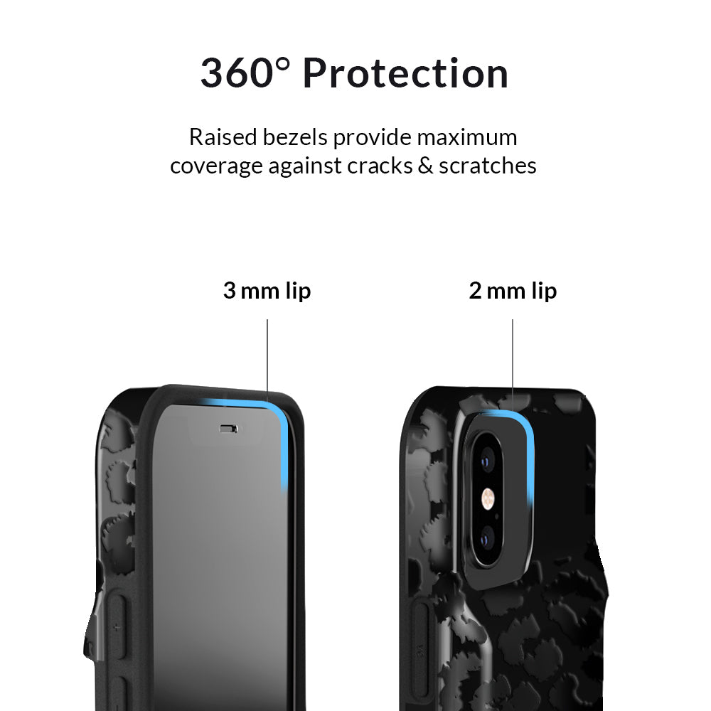 Black Leopard iPhone Wallet Case - Slim Leather Phone Cover with Card Holder for iPhone 13/14/15 Pro Max - Perfect for Travel, Shopping & Everyday Use