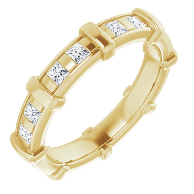 0.96 Carat Princess Cut Diamond Eternity Band Ring for Women - Perfect for Weddings, Anniversaries & Special Occasions