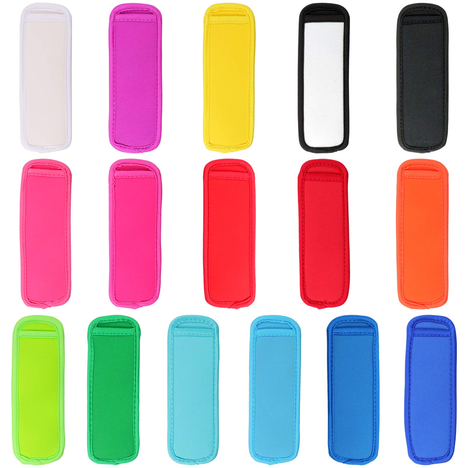 HaiMay 16-Piece Reusable Popsicle Molds with Lids - BPA-Free Ice Pop Sleeves for Homemade Frozen Treats - Leakproof Freezer Popsicle Bags for Kids & Adults - Perfect for Summer Snacks, Birthday Parties & Healthy Desserts