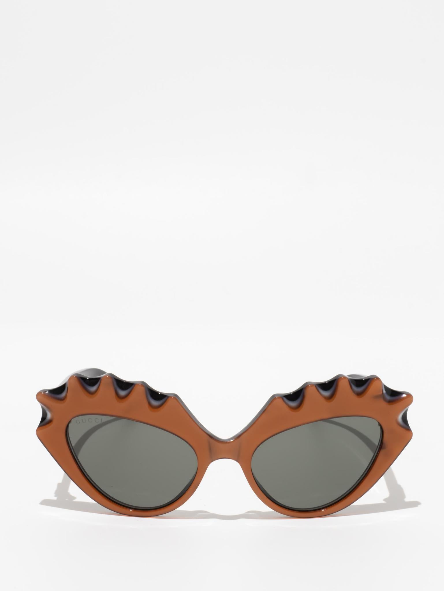 GUCCI GG0781S 001 Orange Sunglasses for Women - UV Protection Fashion Shades for Beach, Driving & Outdoor Activities