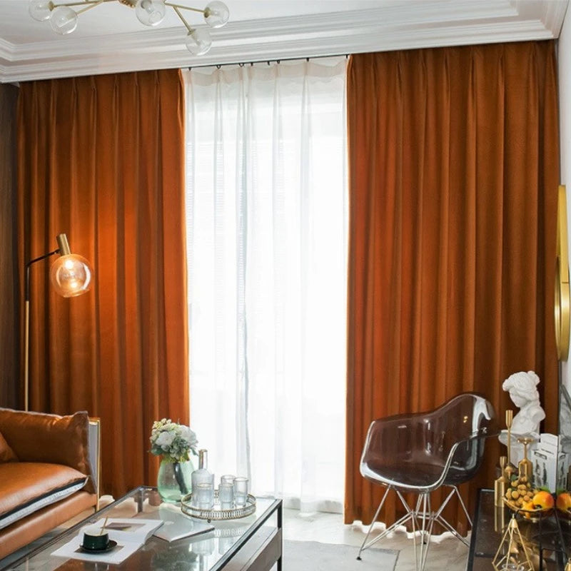Luxury Plush Velvet Blackout Curtains for Bedroom - Custom Size Thermal Insulated Drapes for Living Room, Nursery & Home Theater (Room Darkening, Noise Reducing)