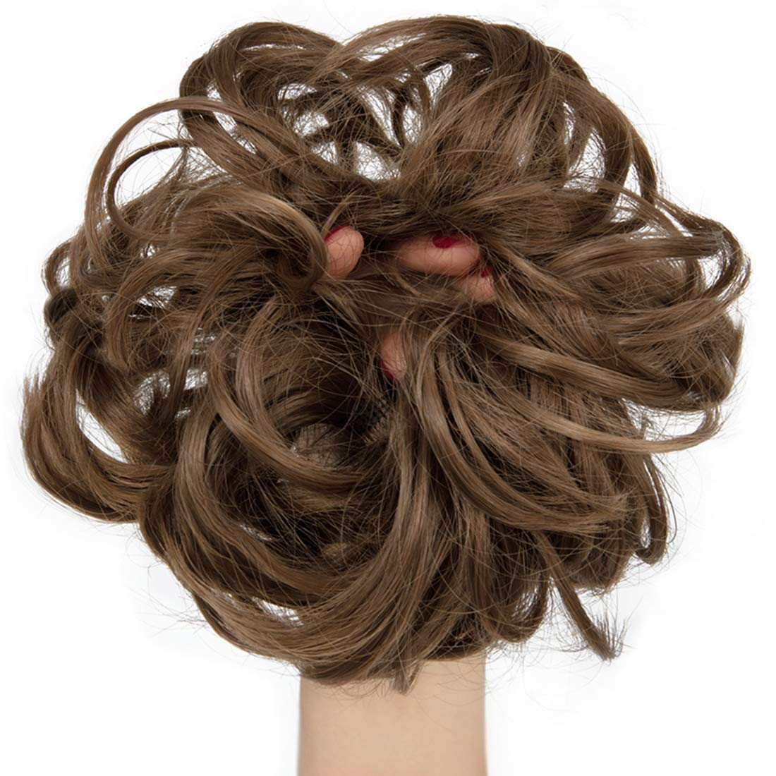 Messy Bun Hair Extensions - Clip-in Chignon Updo Hairpiece with Scrunchie for Women | Perfect for Parties, Weddings & Everyday Styling
