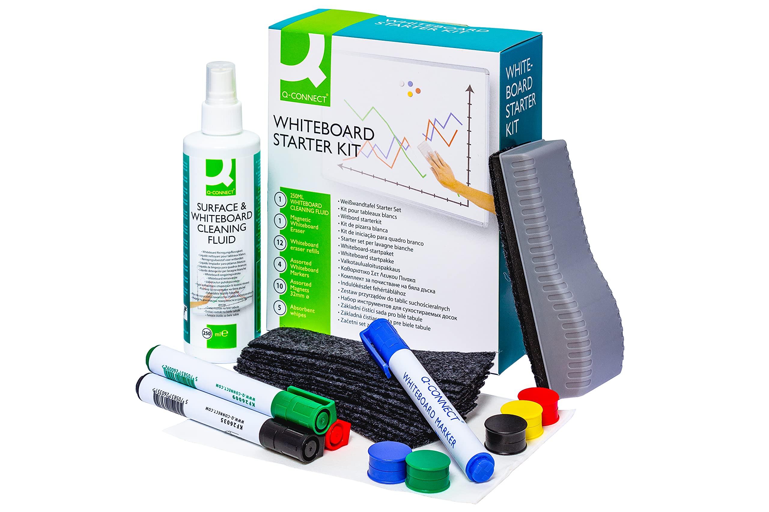 Dry Erase Whiteboard Starter Kit - 12