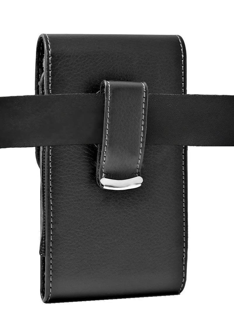 Premium Vertical Leather Holster for Apple iPhone SE 2022/2020, iPhone 8 & 7 - Belt Clip Carrying Case Compatible with Battery Extenders & Cases | Perfect for Work, Outdoor Activities & Everyday Use