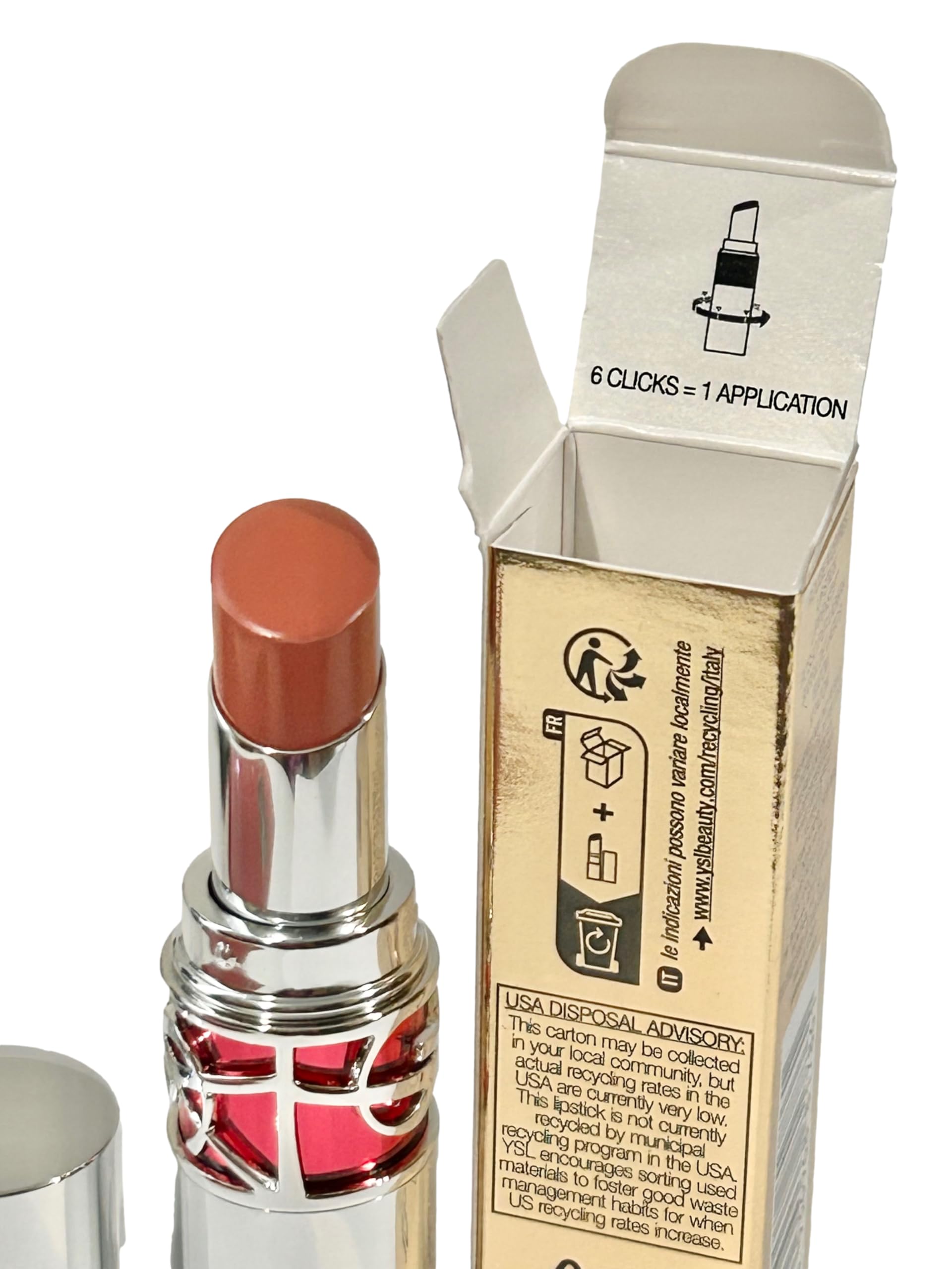 Yves Saint Laurent Candy Glaze Lip Gloss Stick - #15 Showcasing Nude | Hydrating, Shiny Lip Gloss for Everyday Wear & Special Occasions | Cruelty-Free & Long-Lasting Formula