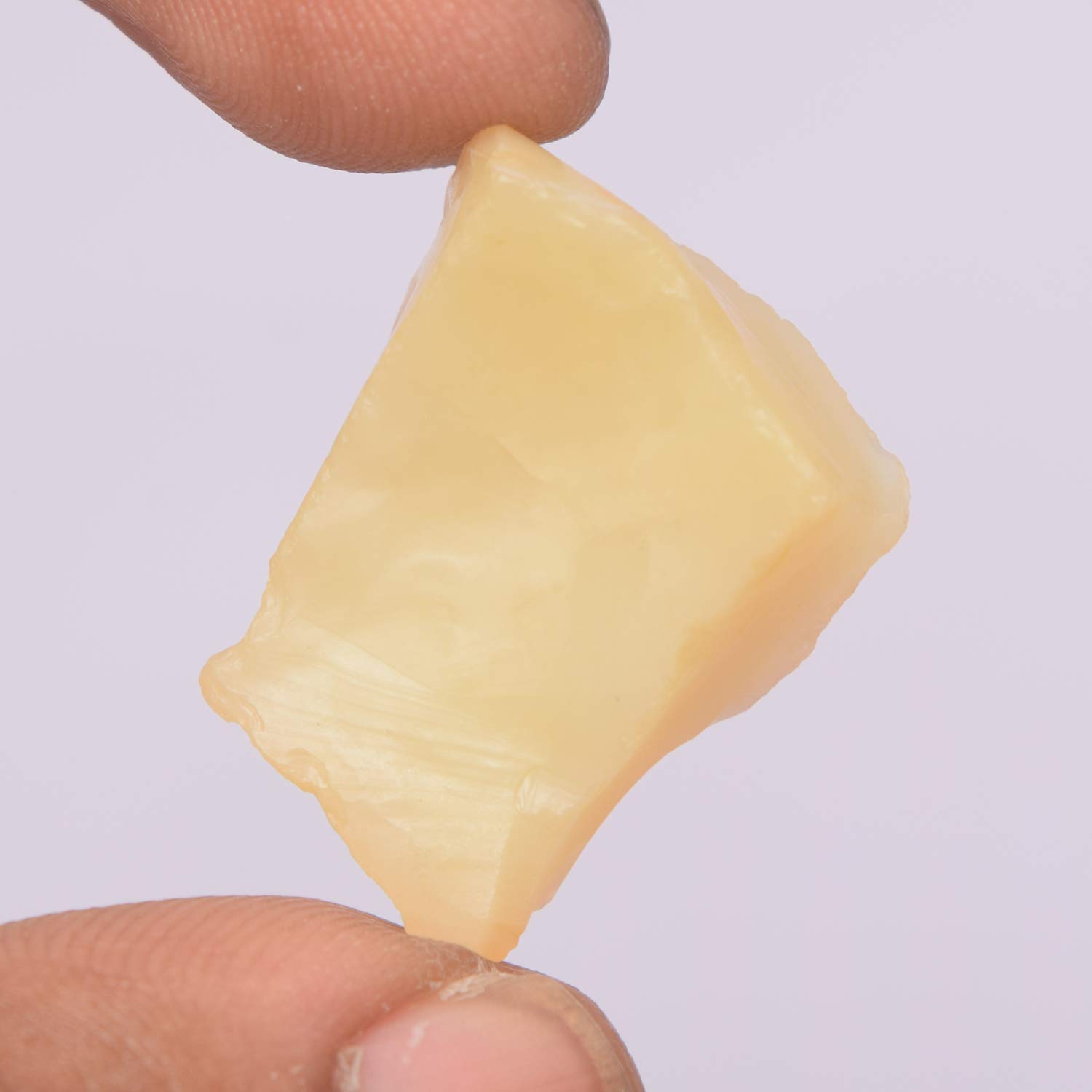 Gemhub 25.00 Ct Certified Natural Yellow Opal Gemstone - Raw Rough Uncut Opal for Jewelry Making & Astrological Healing | Birthstone Gift for October