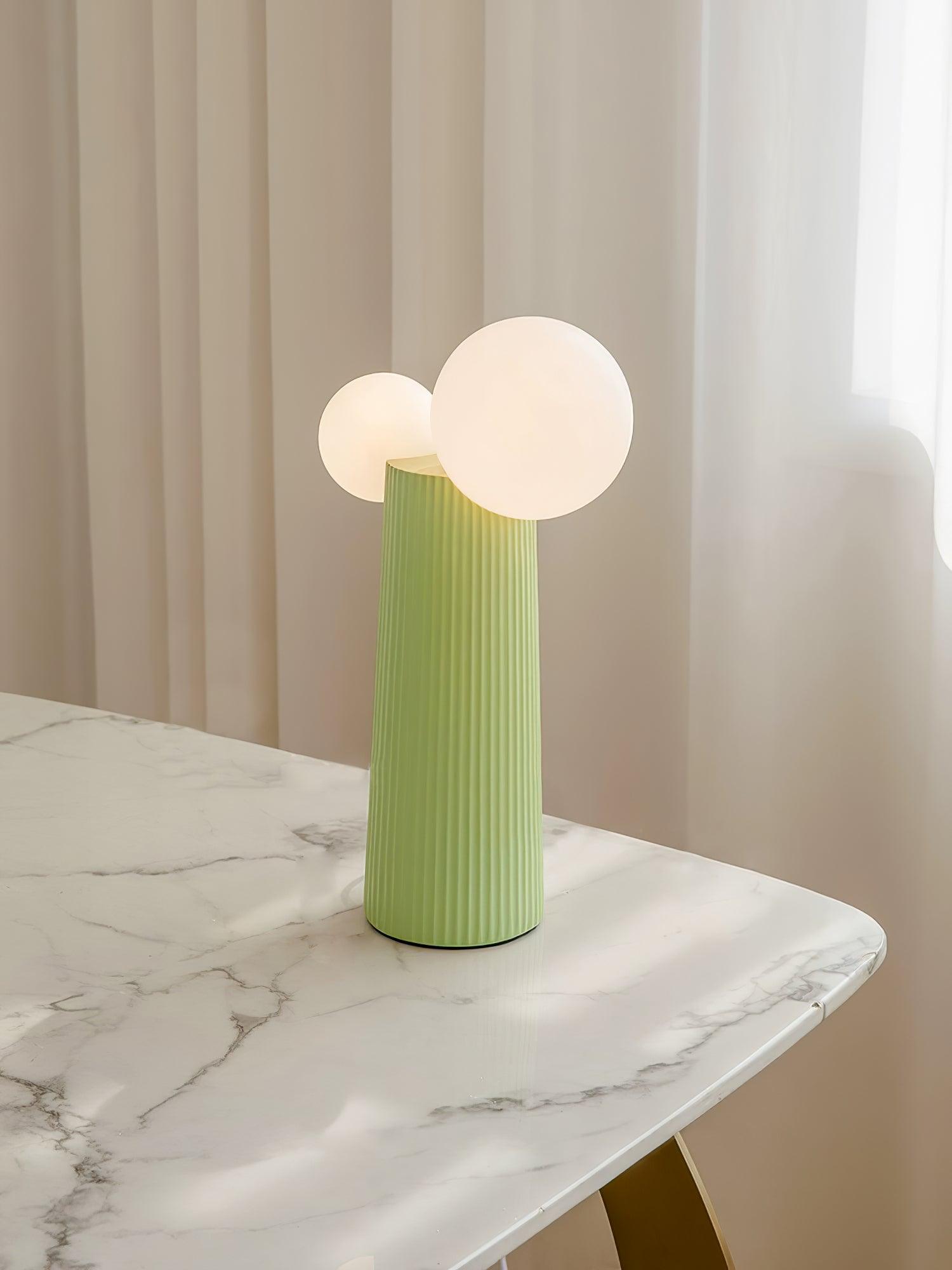 Modern LED Land Table Lamp - Adjustable Brightness, USB Charging Port for Bedroom, Living Room, Office - Perfect for Reading, Working & Night Light