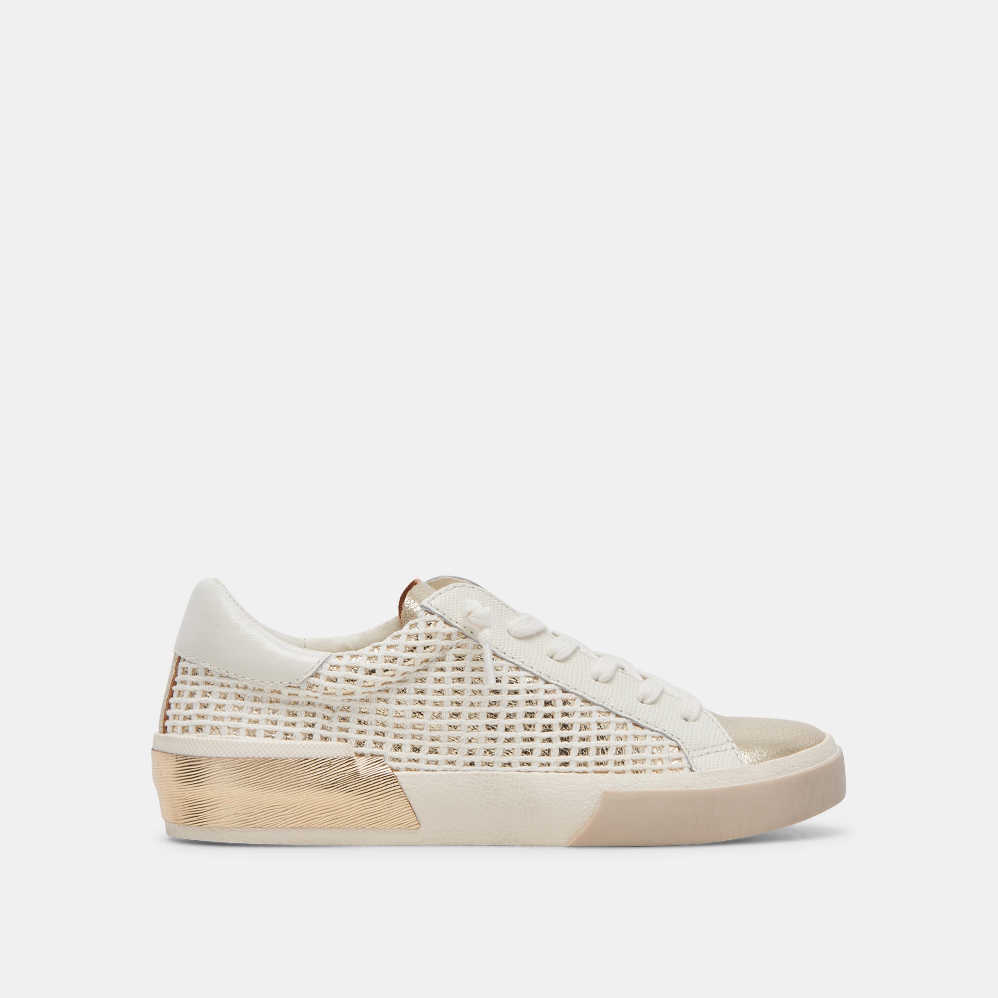 ZINA SNEAKERS BONE GOLD WOVEN - Stylish & Comfortable Women's Fashion Sneakers for Casual Wear, Running & Daily Outfits