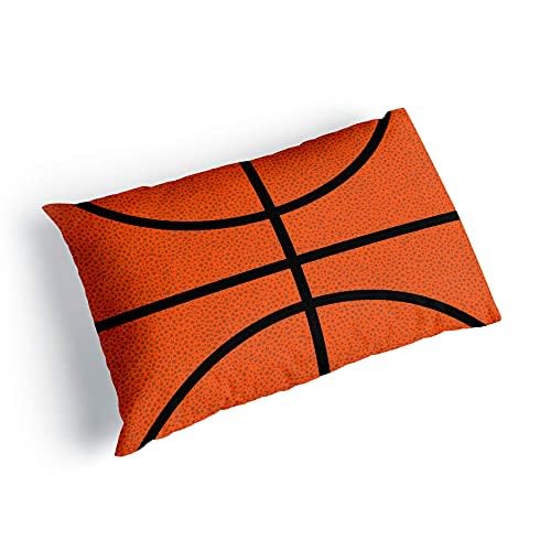 Basketball Texture Pillowcase - NBA Inspired Basketball Pillow Cover for Sports Fans | Soft & Durable Home Decor for Bedroom, Game Room, and Dorm