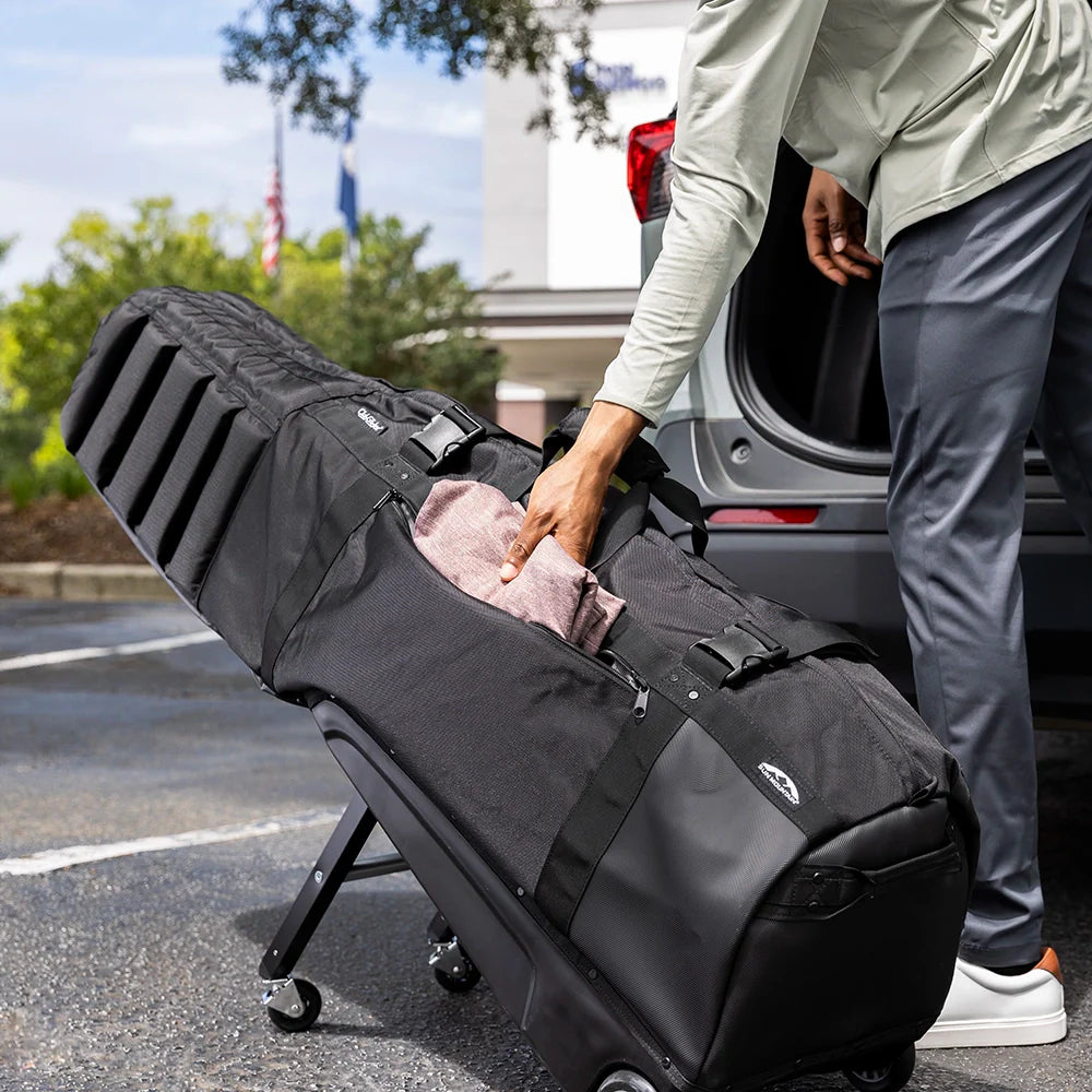 Sun Mountain Clubglider Meridian Travel Cover - Premium Golf Bag Travel Case with Wheels for Easy Transport | Perfect for Air Travel & Golf Trips