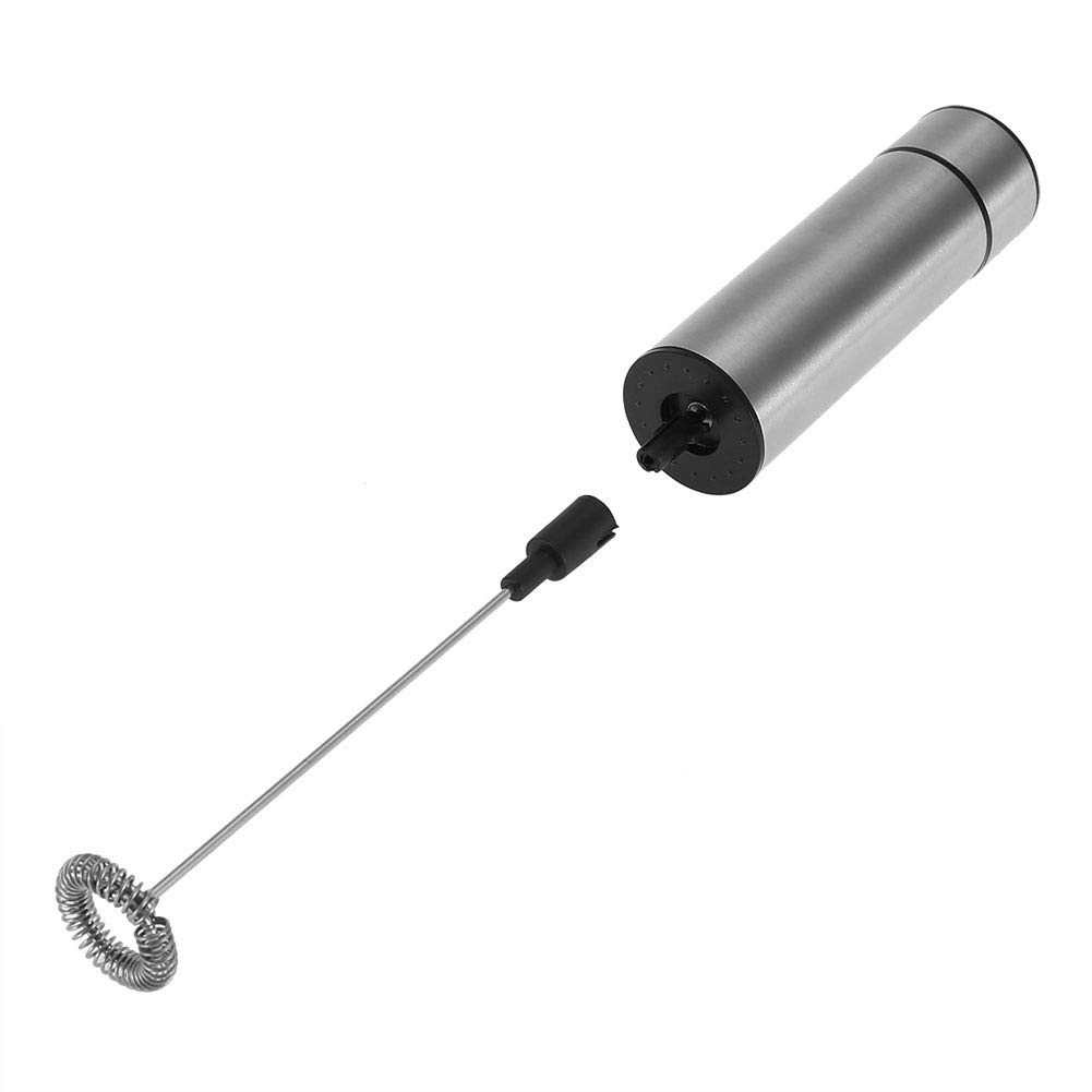 Electric Milk Frother Handheld - Stainless Steel Battery Operated Coffee Whisk, High Speed Drink Mixer for Latte, Hot Chocolate & Cappuccino | Perfect for Home, Office & Coffee Shops