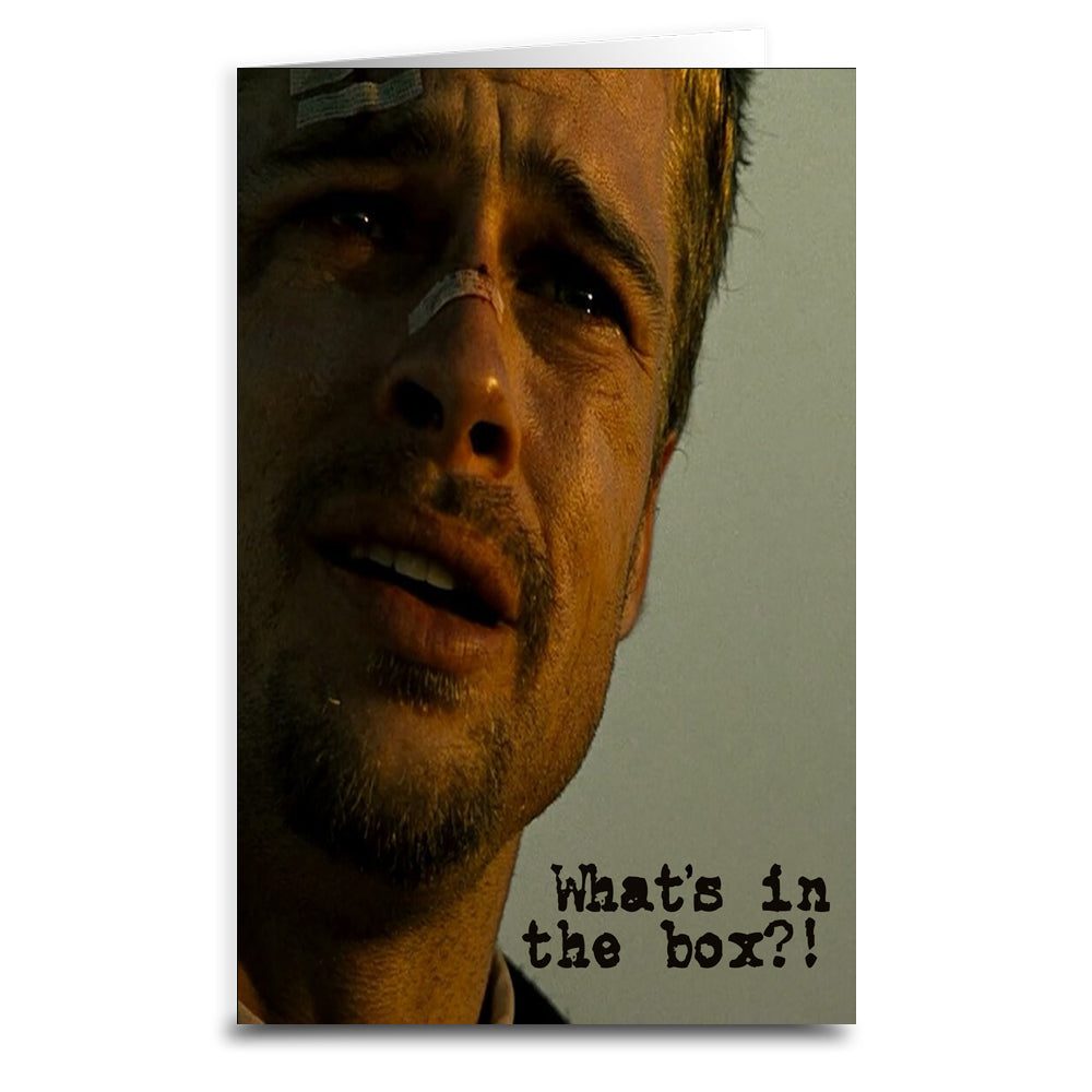Seven What's in the Box Greeting Card - Fun & Creative Gift Idea for Birthdays, Anniversaries & Special Occasions