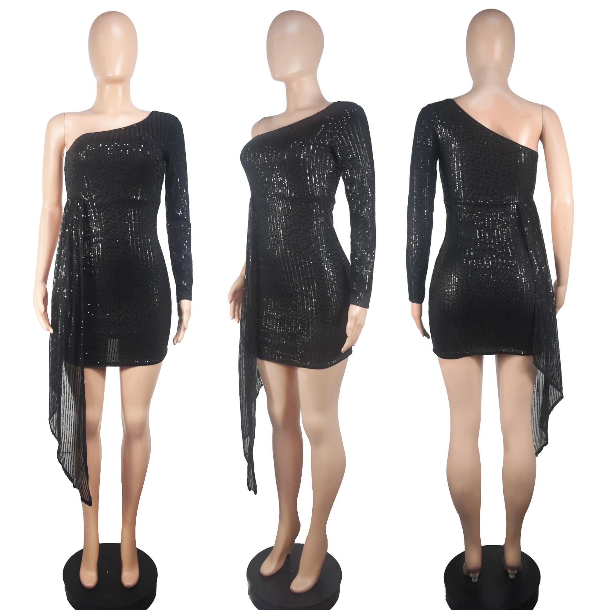 Sparkly Sequin Party Dress for Women - Elegant Glitter Clubwear for Birthday, New Year & Special Occasions | Sexy Evening Gowns for Night Out & Holiday Celebrations
