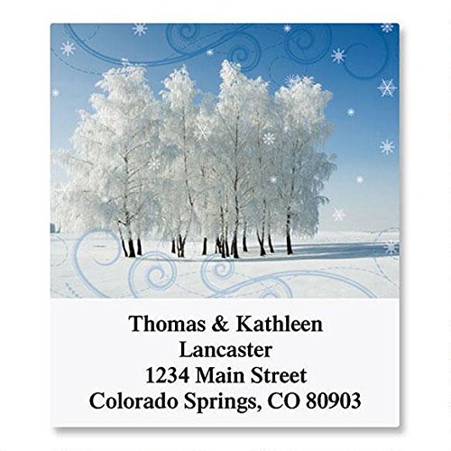Self-Adhesive Address Labels for Cold Winter Days - Perfect for Mailing & Gifting