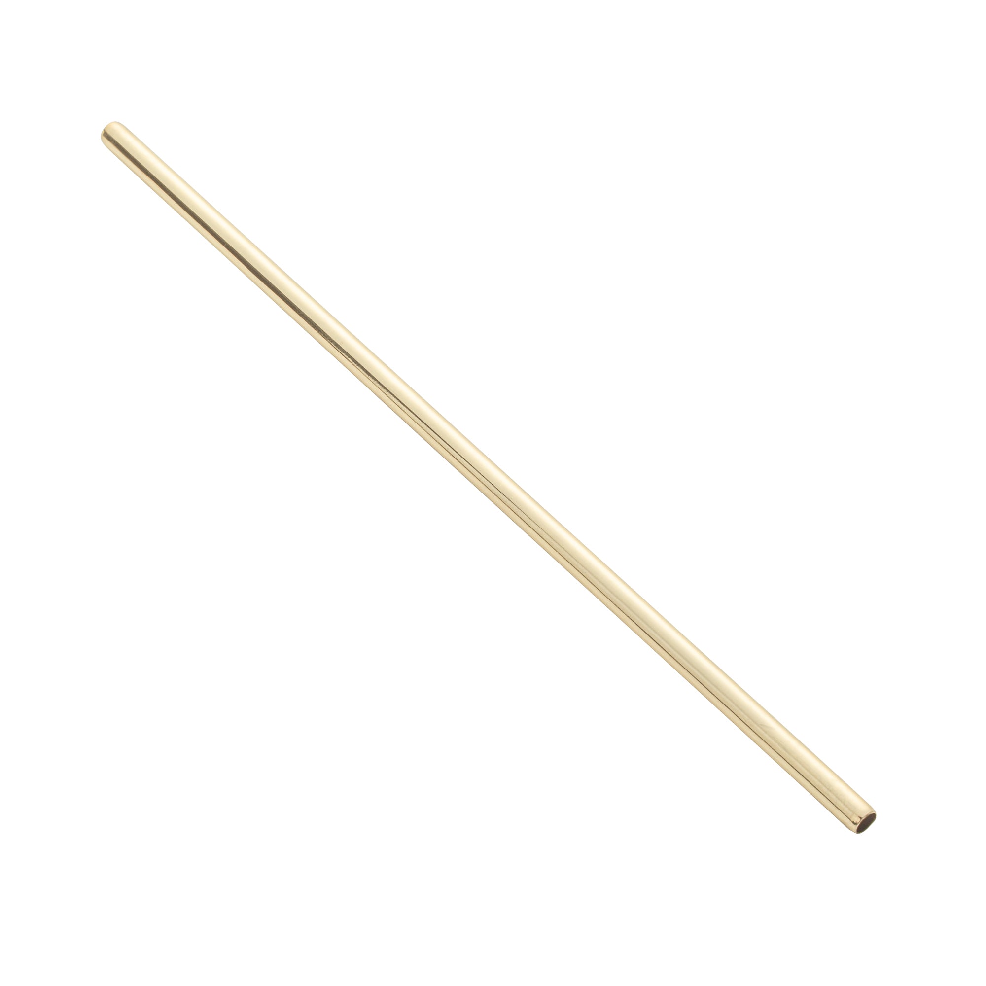 Gold Plated Stainless Steel Drinking Straws - 7.5