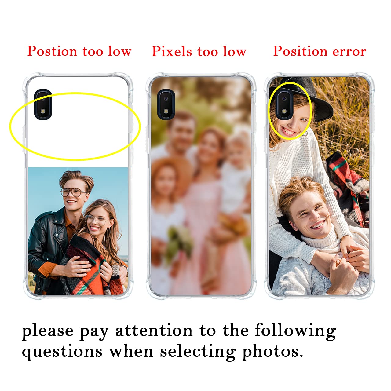 Custom Samsung Galaxy A10E Phone Case - Personalized Photo/Text/Name - Anti-Scratch Shock-Resistant Clear TPU Cover - Perfect for Everyday Protection & Gift Giving