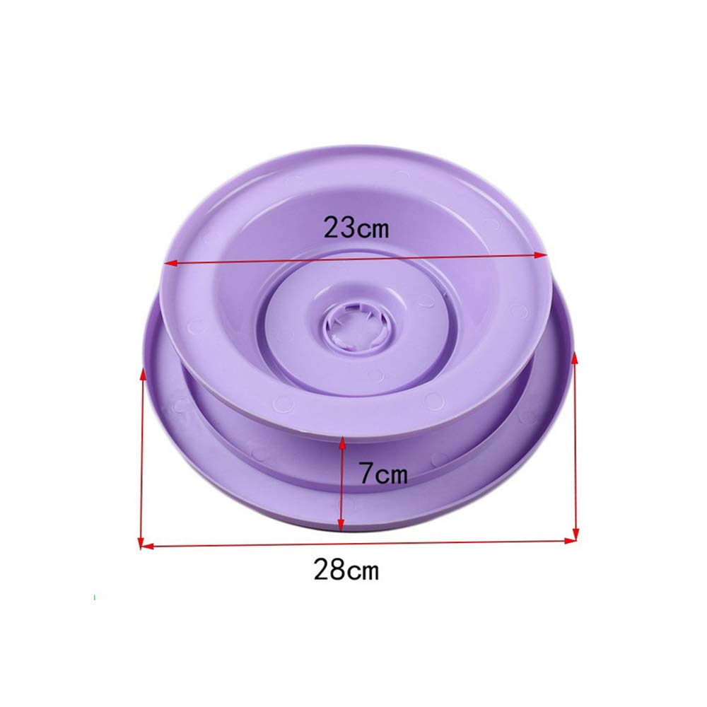 Hofumix 12-Inch Cake Turntable Stand - Premium Cake Decorating Spinner with 3 Icing Smoothers - Heavy Duty Baking Supplies for Cake, Cookie & Dessert Decorating - Perfect for Home Bakers & Professional Chefs