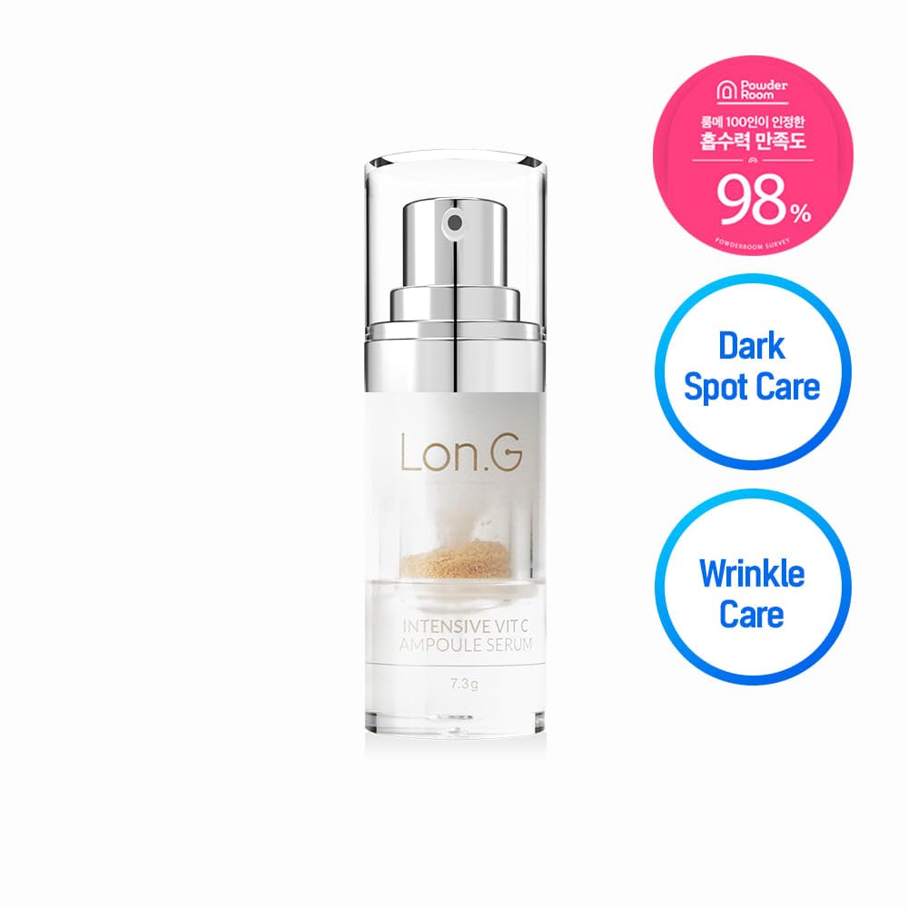 Best Intensive Vitamin C Ampoule Serum with Niacinamide & Glutathione - 5-Week Set for Wrinkle Reduction & Brightening | Anti-Aging Skincare for Day & Night Use