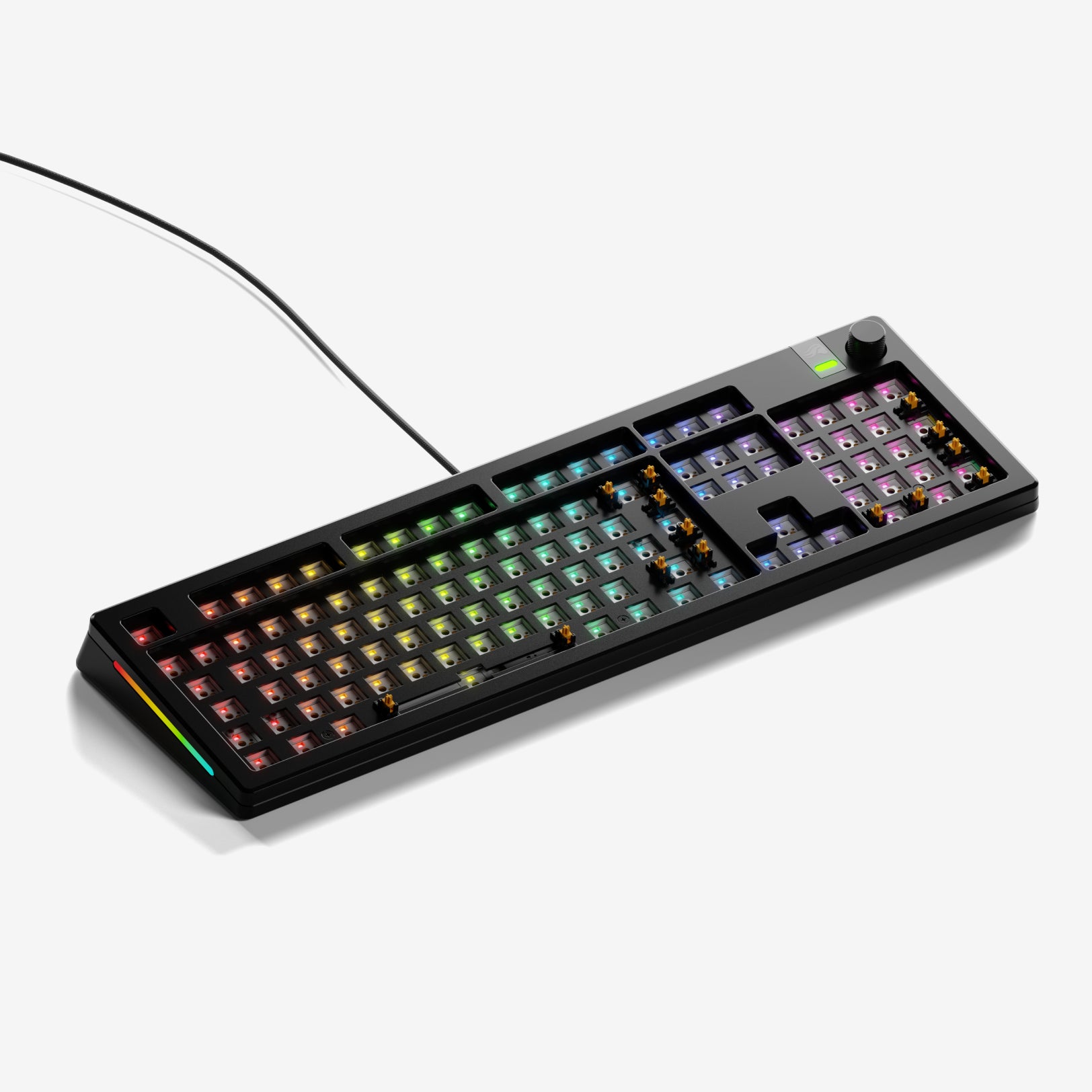 GMMK 3 PRO 60% Hot-Swappable Mechanical Gaming Keyboard Barebones Kit - Compact RGB Backlit for PC/Mac, Perfect for Esports & Typing Enthusiasts
