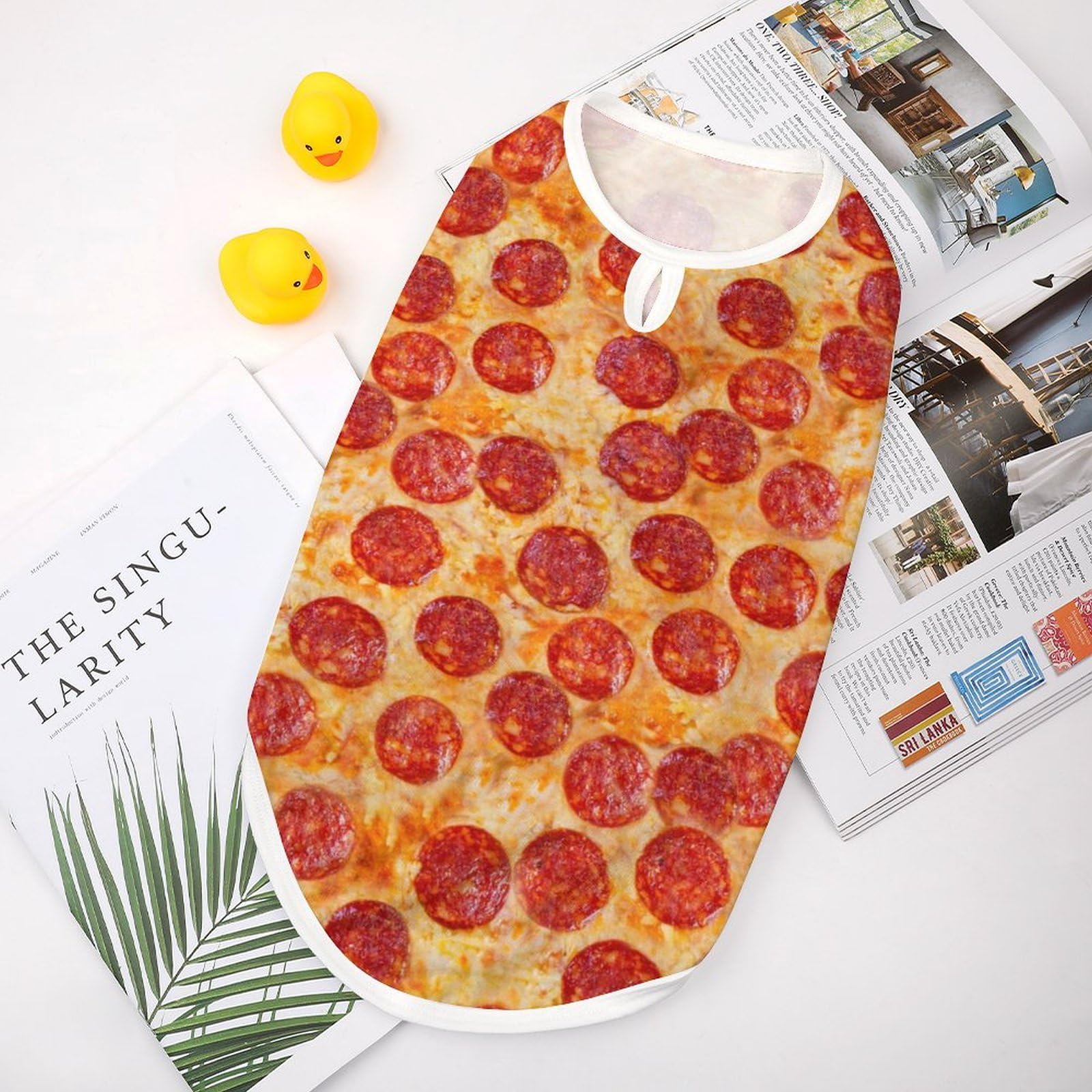 Pepperoni Pizza Pet Clothes for Small Dogs & Cats - Sleeveless Dog Outfit for Playtime