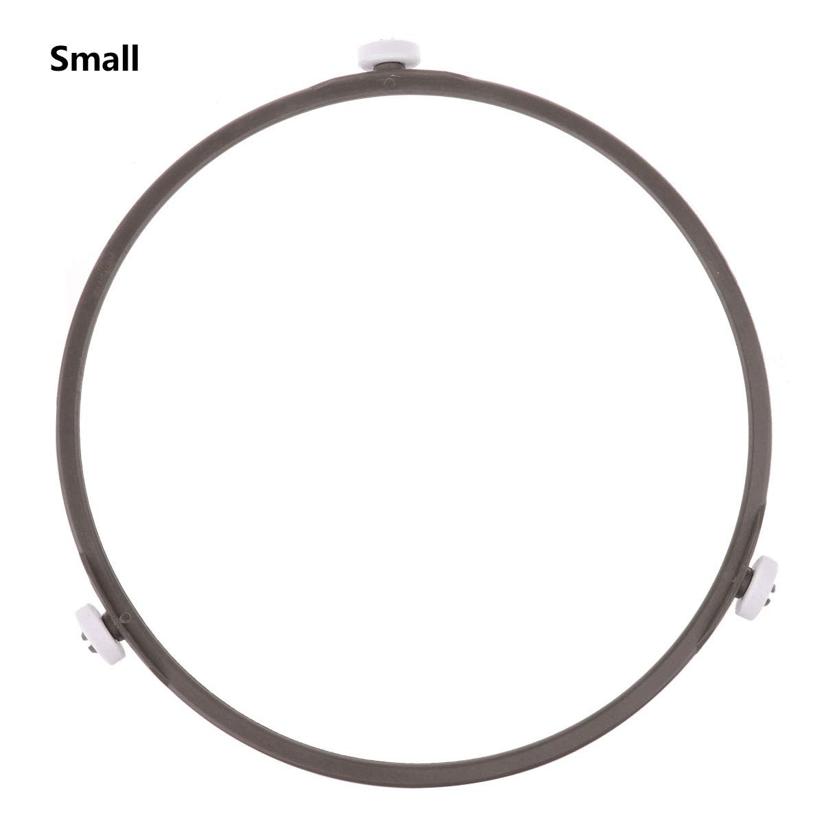 Aislor Microwave Turntable Ring - Replacement Rotating Roller Support Ring for Microwave Ovens - Compatible with Small & Large Glass Plate Trays (Brown, Small) - Perfect for Smooth & Quiet Microwave Turntable Rotation