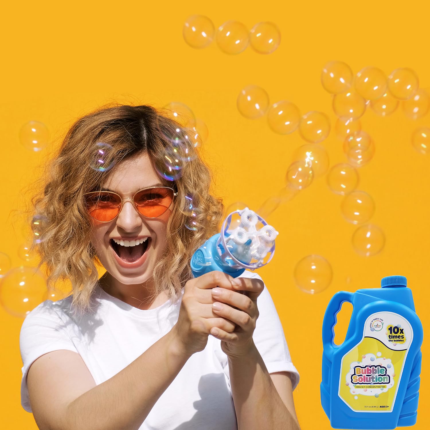 Non-Toxic Bubble Solution Refill 32oz - for Bubble Machines & Toys (2-Pack) - Perfect for Parties & Outdoor Play