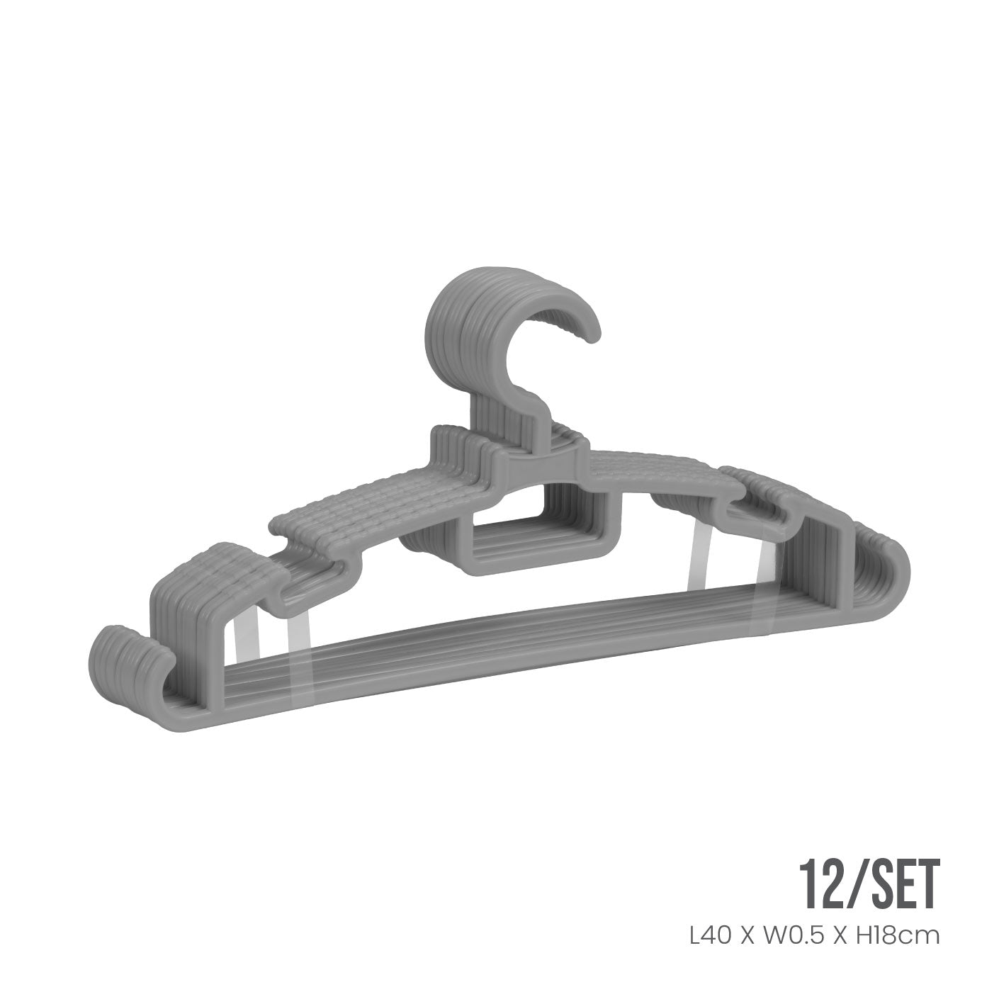 12S Slim Durable Space Saving Clothes Hangers (86 Pack) - Perfect for Closet Organization, Travel & Laundry Room Storage