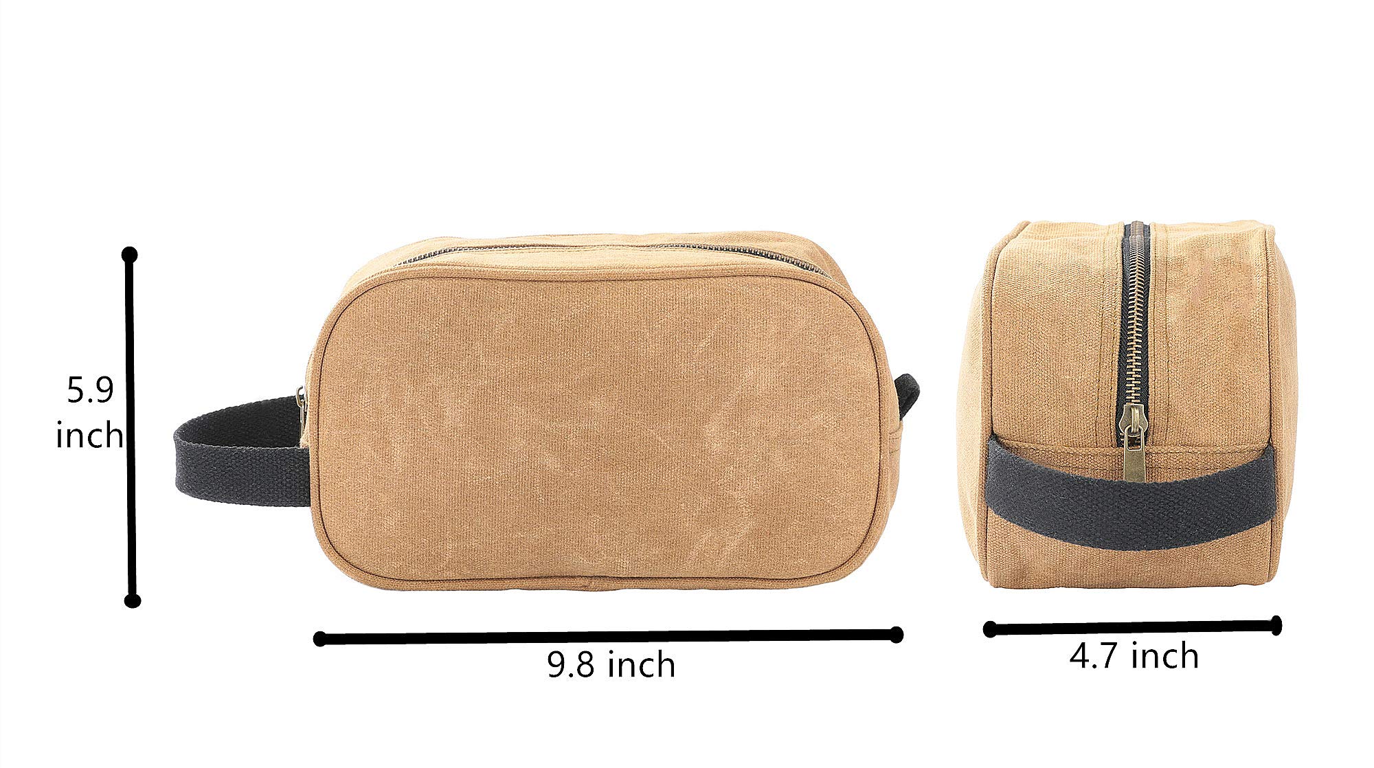 Heavy Duty 16 OZ Waxed Canvas Tool Bag - Multi-Purpose Work Pouch & Tote Organizer for Tools, DIY Supplies & Outdoor Gear (Khaki) | Perfect for Construction, Camping & Home Improvement Projects