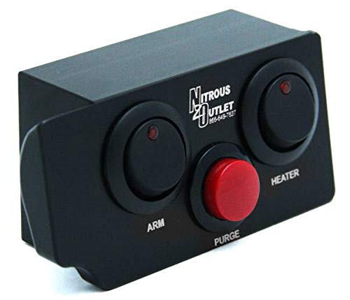 Nitrous Outlet C6 Corvette Switch Panel - Black Push Button & Rocker Manual Control for Performance Upgrades | Ideal for Racing & Car Modifications