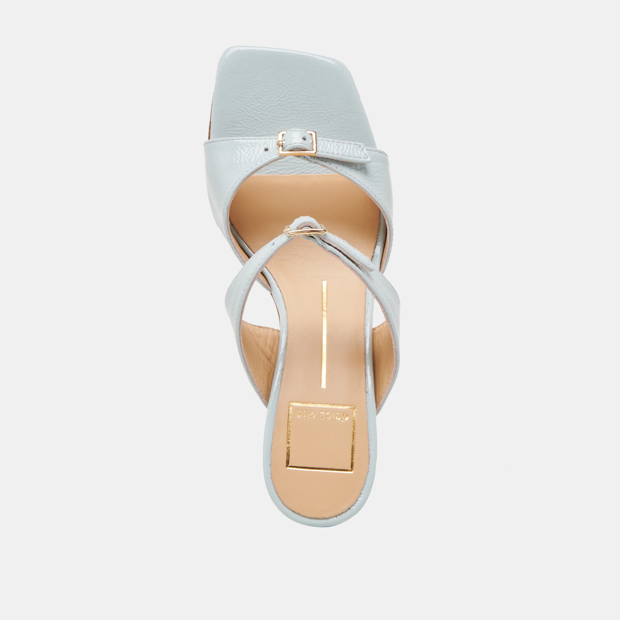 SHANE HEELS ICE BLUE CRINKLE PATENT LEATHER WOMEN'S HIGH HEELS - Perfect for Parties, Weddings & Evening Events