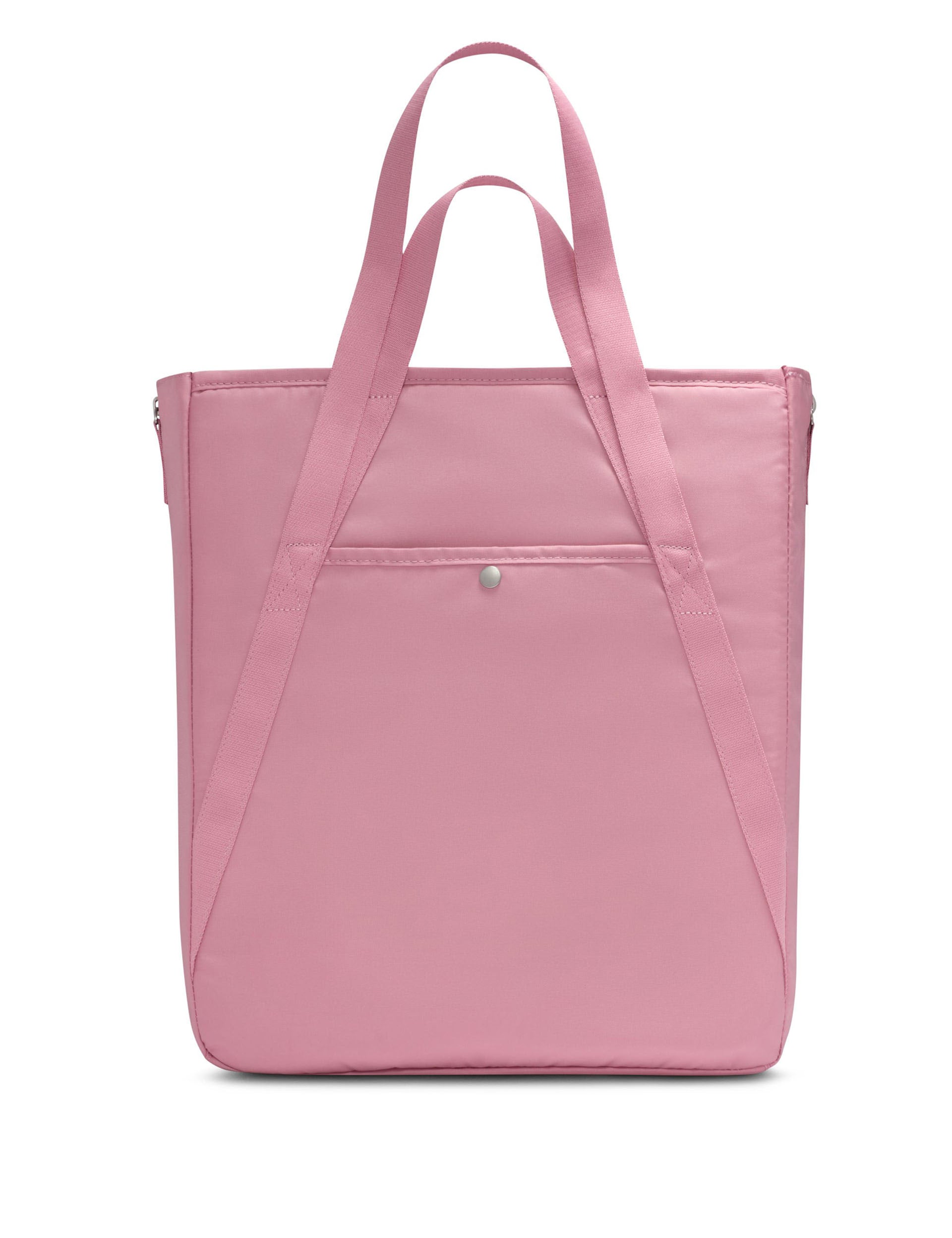 Stylish Gym Tote Bag in Elemental Pink & White - Perfect for Workouts, Yoga, and Travel | Durable Sports Duffel for Women & Men