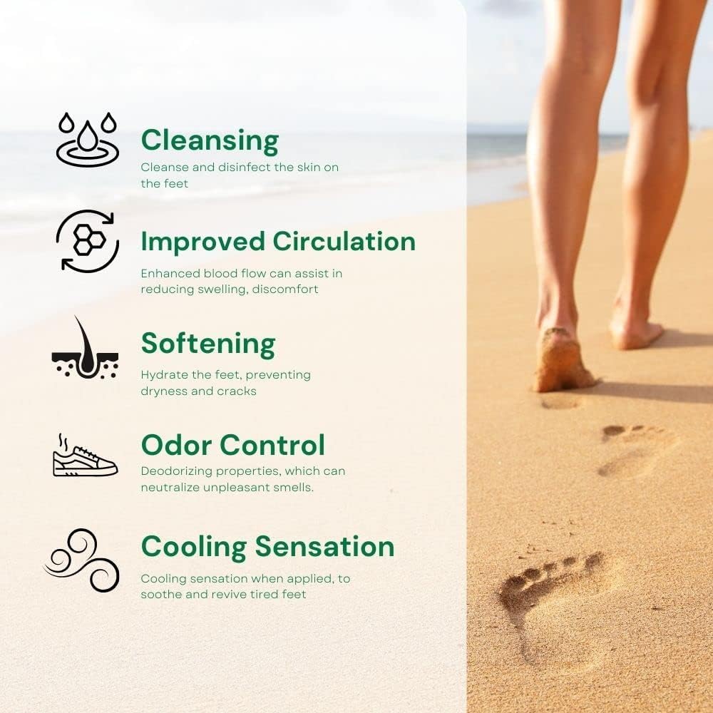 Tea Tree Repair Cream for Dry Cracked Feet, Hands & Nails - Moisturizing Foot Balm with Natural Antifungal Properties - Callus & Heel Crack Treatment - 250ml - Ideal for Pedicures, Dry Skin Care & Foot Odor Prevention