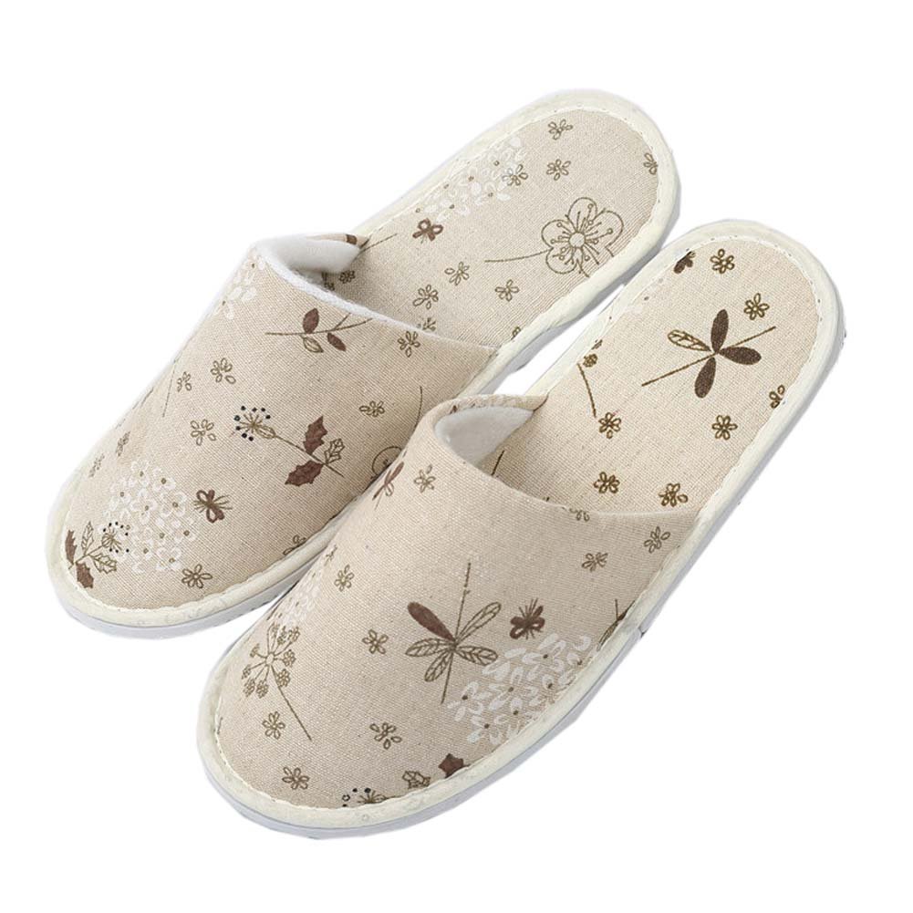 10 Pairs Cozy Linen House Slippers for Women & Men - Breathable Spa Slippers for Hotel, Travel & Home Use - Soft Indoor/Outdoor Comfort Slippers for Relaxation & Lounging