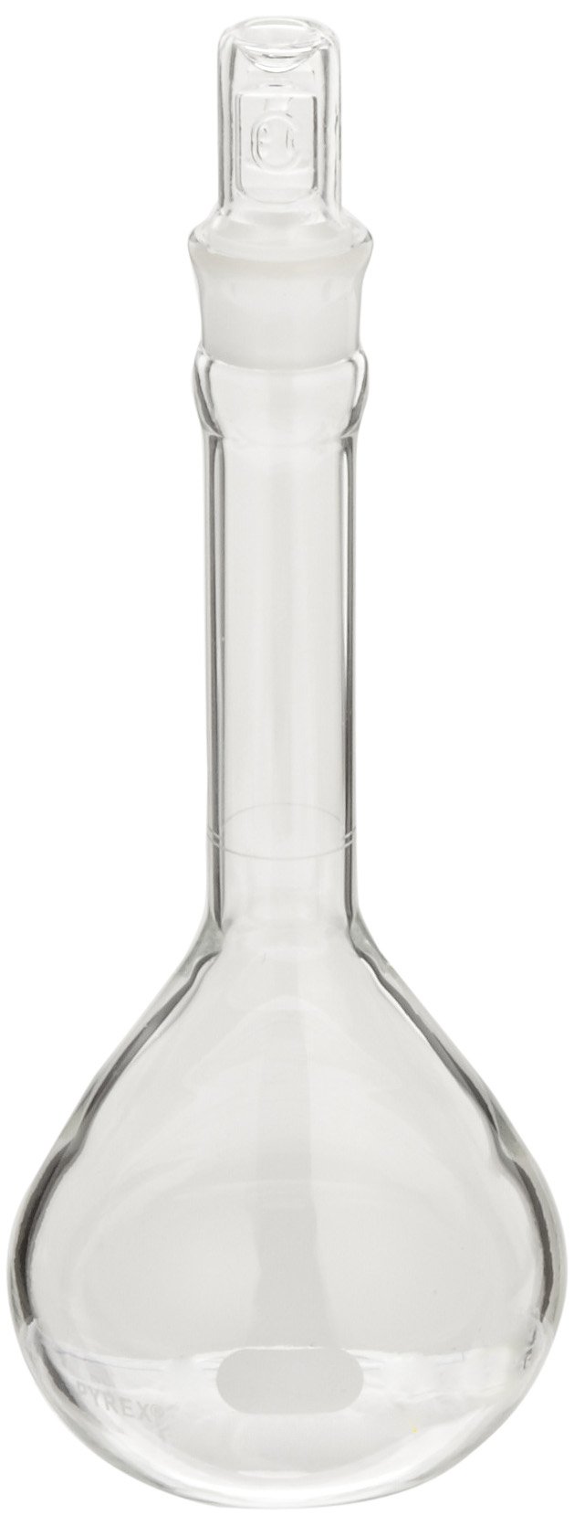 Pyrex Borosilicate Glass 10ml Volumetric Flask with Standard Taper Stopper - Heavy Duty Lab Glassware for Chemistry Experiments, Scientific Research & Classroom Use (Pack of 6)