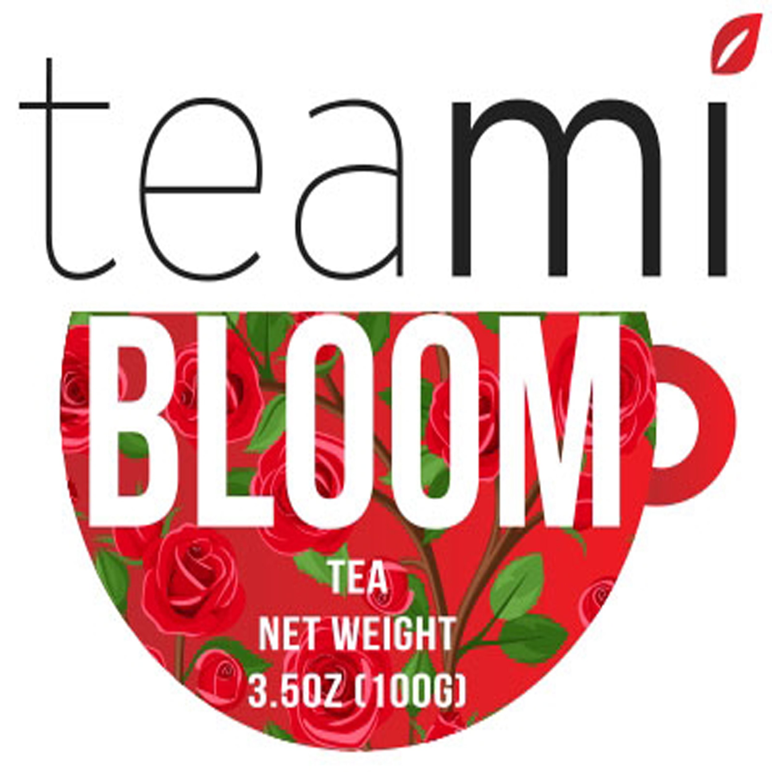 Teami Bloom Rose Petal Loose Leaf Tea - 25 Servings, Organic Herbal Tea for Relaxation & Detox | Perfect for Afternoon Tea, Spa Days & Self-Care Rituals