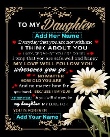 Custom to My Daughter-floral