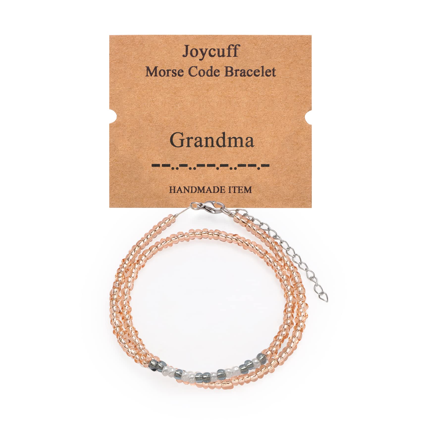Morse Code Bracelet for Women - Birthday Gift for Mom, Wife, Her | Beaded Layered Bracelet for Daily Wear