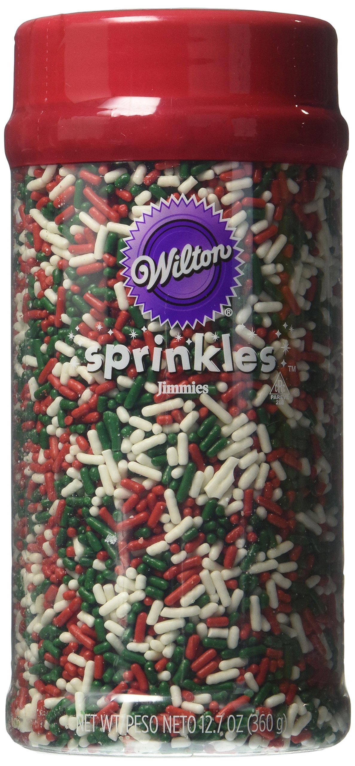 Wilton Bulk Jimmies Christmas Sprinkles - Holiday Baking Decorations for Cookies, Cakes & Cupcakes - Red & Green Festive Toppings
