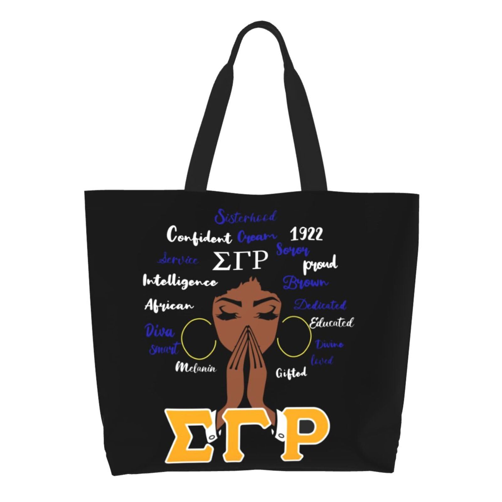 Sorority Tote Bag for Women - 1922 Reusable Large Fashion Beach & Shopping Shoulder Bag - Perfect for Sorority Gifts, College Life, Beach Trips & Daily Use