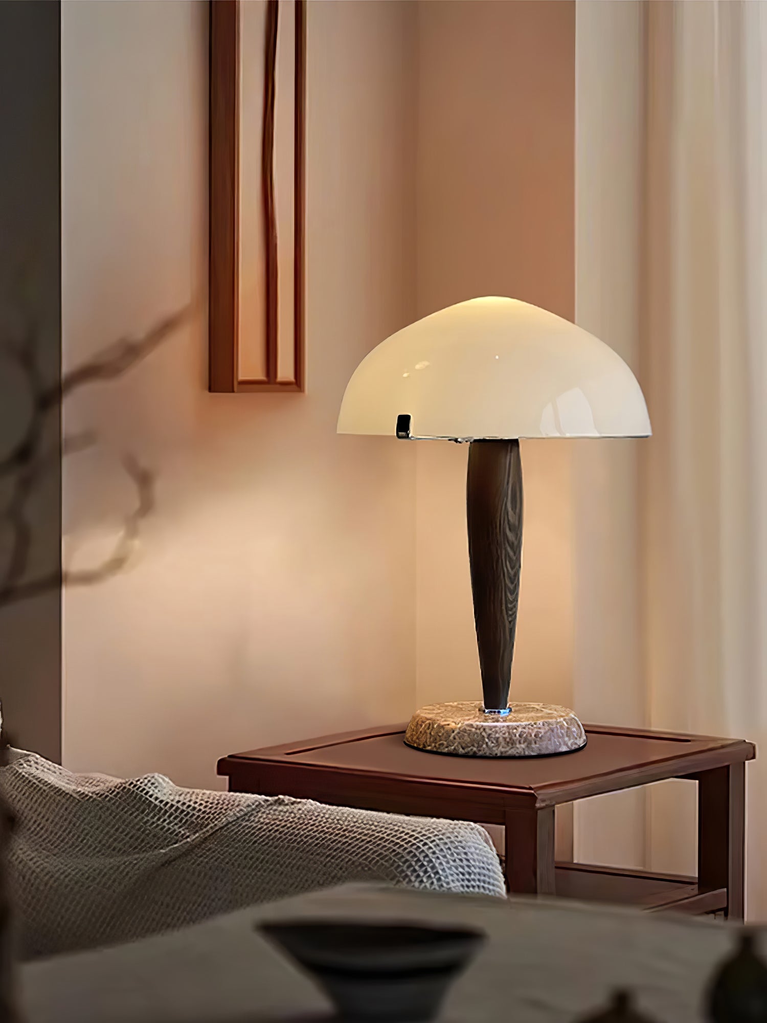 Emerson Modern Table Lamp - Stylish LED Desk Light for Home Office, Bedroom & Living Room - Adjustable Brightness & Warm White Light for Reading & Relaxation