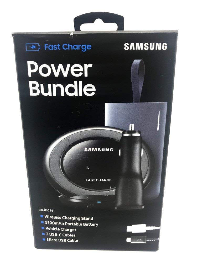 Samsung Fast Charging Power Bundle - 10,000mAh Portable Battery Pack, 15W Wireless Charger & 25W Car Charger for Galaxy Phones | Perfect for Travel, Work & On-the-Go Charging