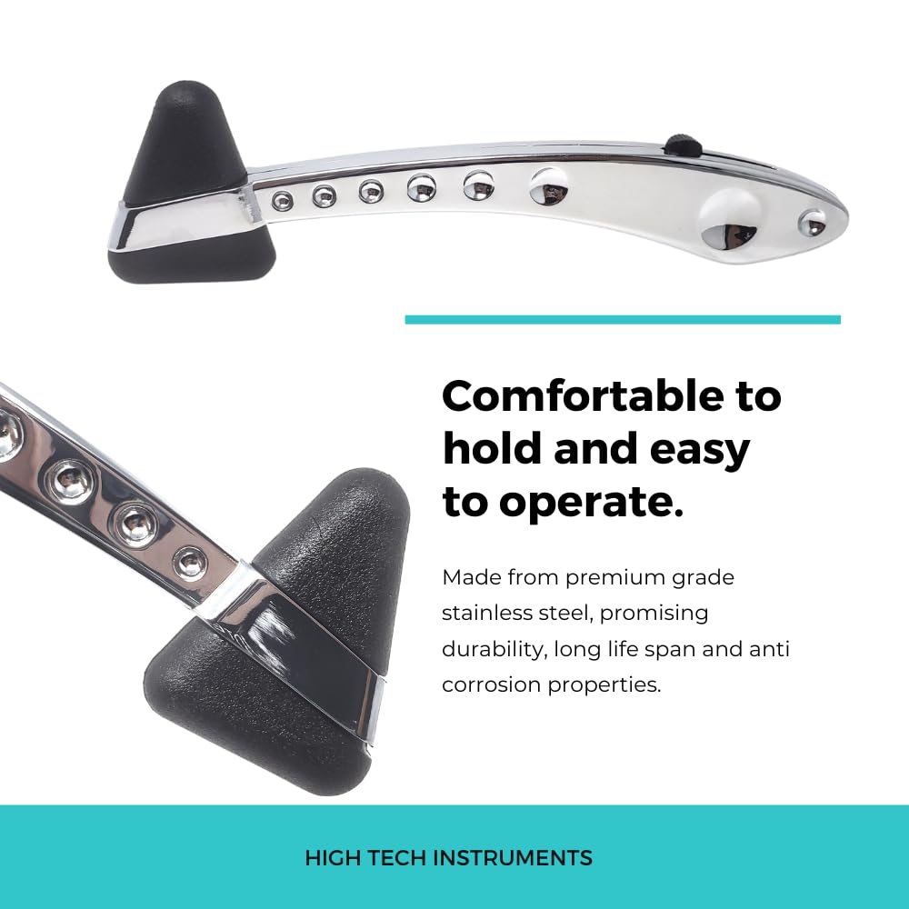 Stainless Steel Neurological Reflex Hammer - Ergonomic Percussion Medical Tool for Doctors, Nurses & EMS Professionals | Ideal for Physical Exams, Neurological Testing & Medical Student Training