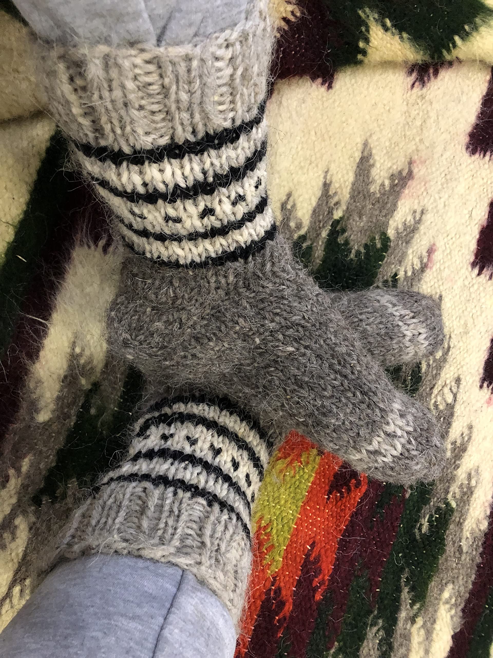 Warm Wool Socks for Women & Men - Thick Winter Bed Socks (Made in Ukraine) - Perfect for Cold Weather & Home Comfort