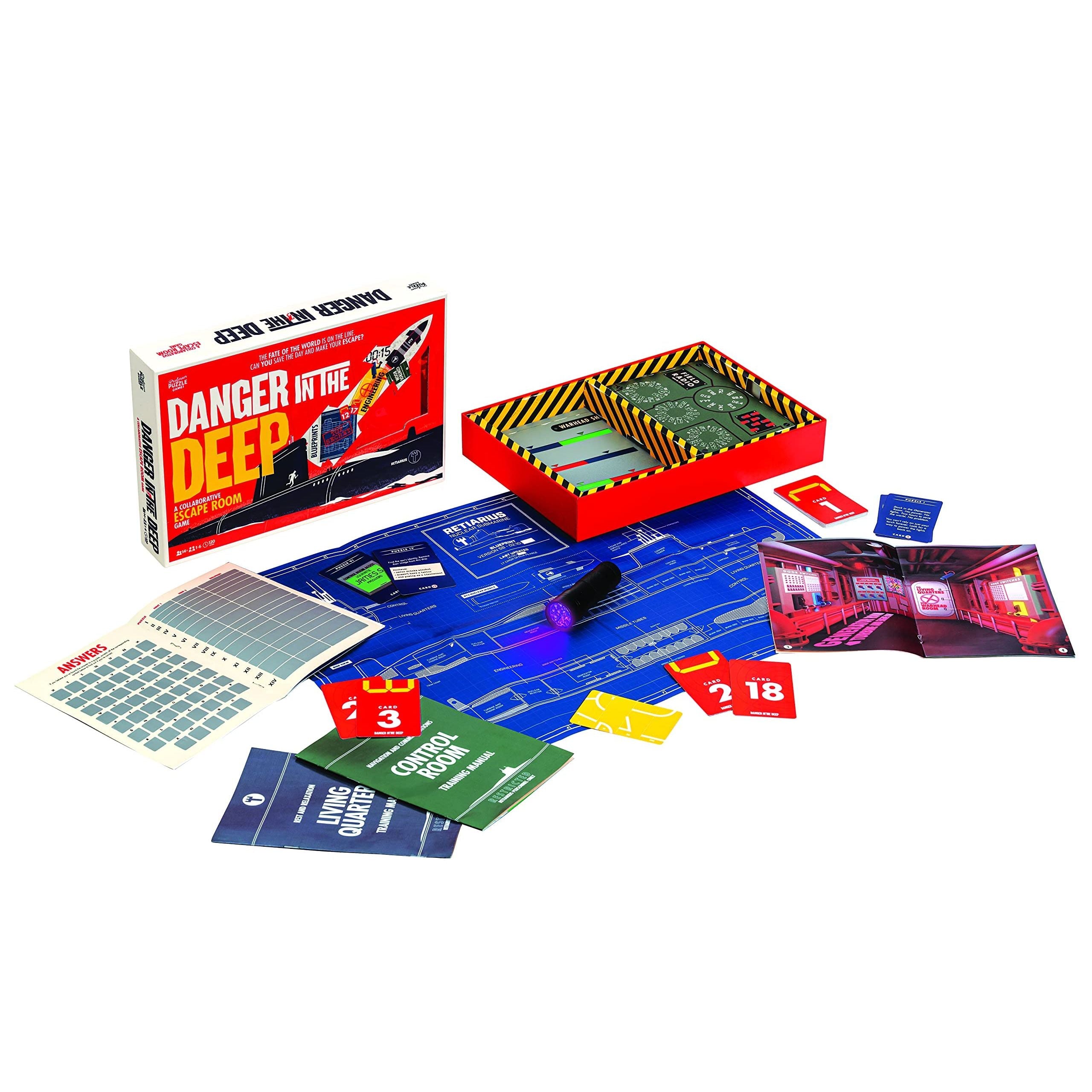 Danger in the Deep - Thrilling Underwater Adventure Board Game for Adults & Teens | Perfect for Game Nights, Parties & Family Gatherings