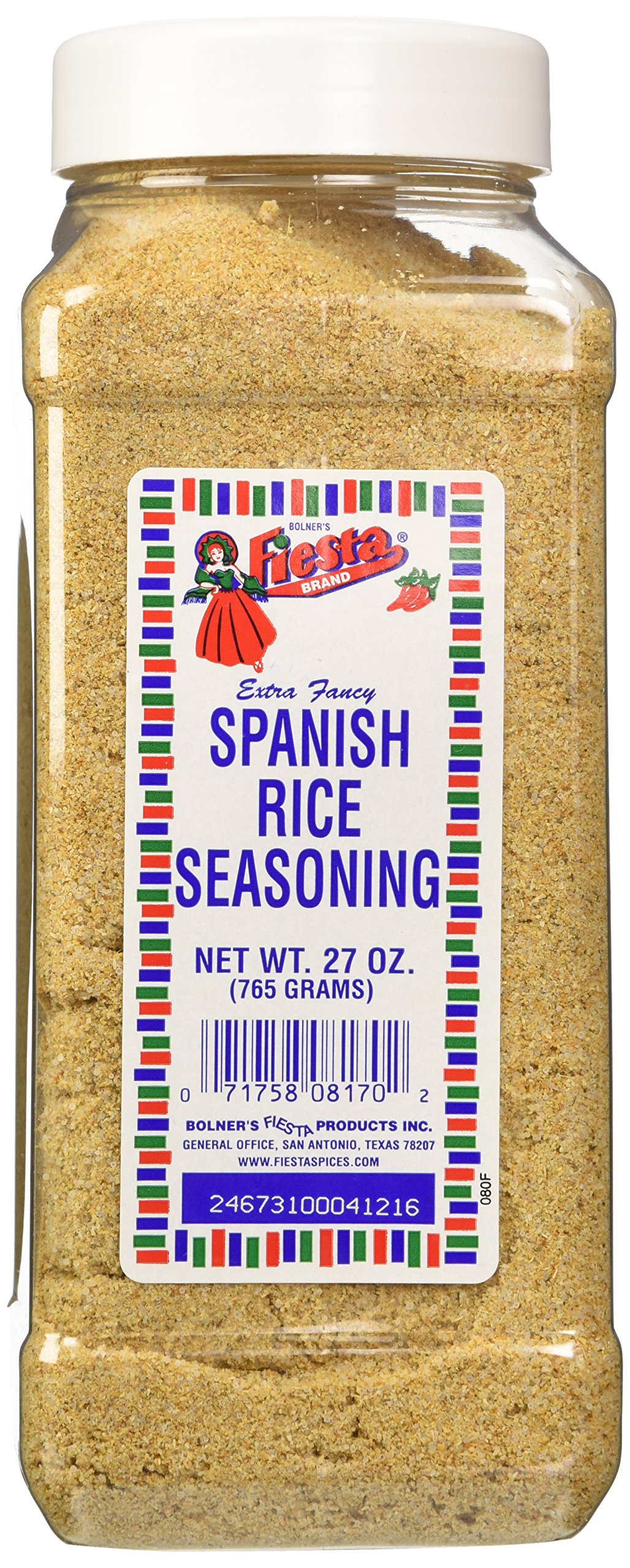 Bolner's Fiesta Extra Fancy Spanish Rice Seasoning Mix - 27 Oz (Pack of 1) | Authentic Tex-Mex Flavor | Perfect for Rice Dishes, Tacos, Burritos & Mexican Cuisine