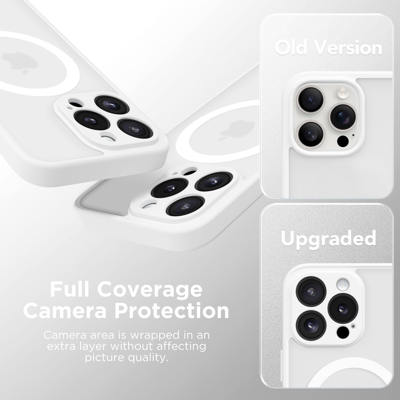 CAPRRO Magnetic iPhone 13 Pro Max Case - Slim Shockproof Matte Translucent Cover with MagSafe Compatibility & Full Camera Protection | Perfect for Everyday Use, Travel & Outdoor Activities (6.7